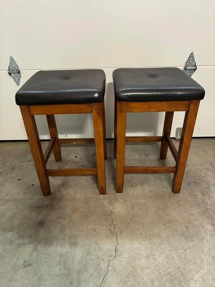 Photo of free 2 wooden counter-height stools (west Cupertino) #1