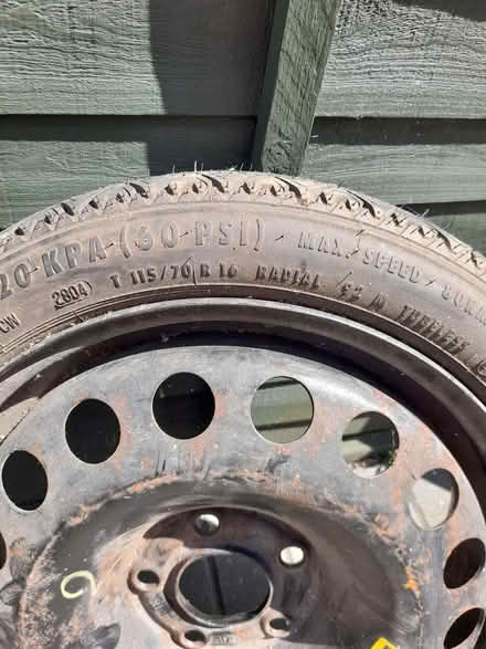 Photo of free Spare tyre 115/70 (Herringthorpe S65) #2