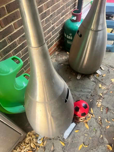 Photo of free 2x Gas Patio Heater Free Standing Stainless Steel Outdoor Bu (Coombe SW20) #3