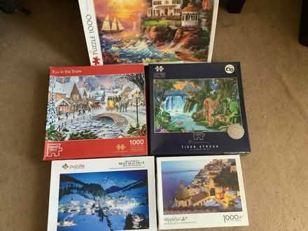 Photo of free Jigsaws, lampshade, lap table (Blacklands TN34) #1