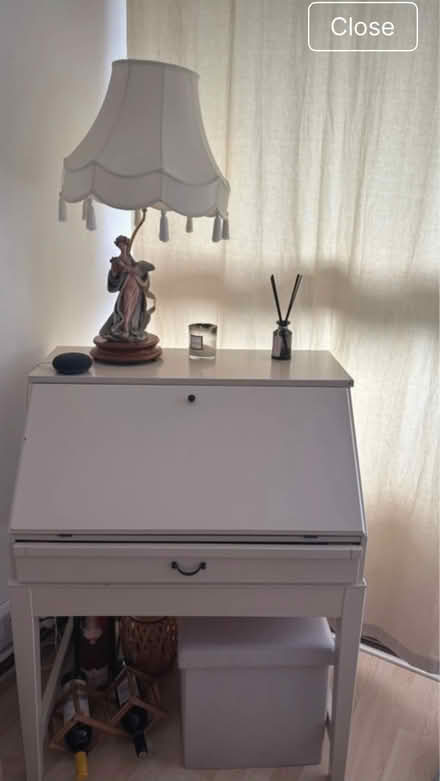 Photo of free White Ikea secretary desk. (Albert Bridge Rd SW11) #2