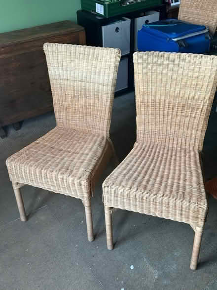 Photo of free 6 wicker chairs (Govanhill G42) #2