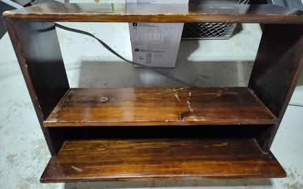 Photo of free Wooden storage shelf (Saugus) #1