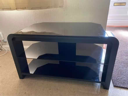 Photo of free 3 shelf glass TV stand (Maiden Place RG2) #1