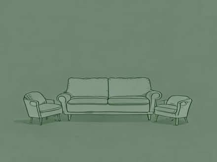 Photo of free Brown 3 seater sofa and chairs (Timperley WA15) #1