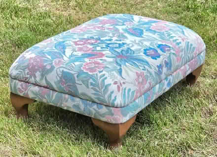 Photo of free Floral padded footstool (Llandderfel LL23) #1