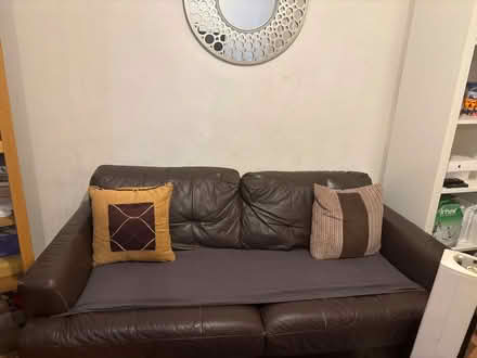 Photo of free Leather sofa 2 set(3 and 2 seater) (Welling DA16) #2