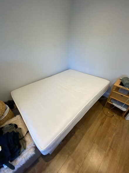 Photo of free Ikea double bed with mattress (St Marks Hill KT6 4) #1