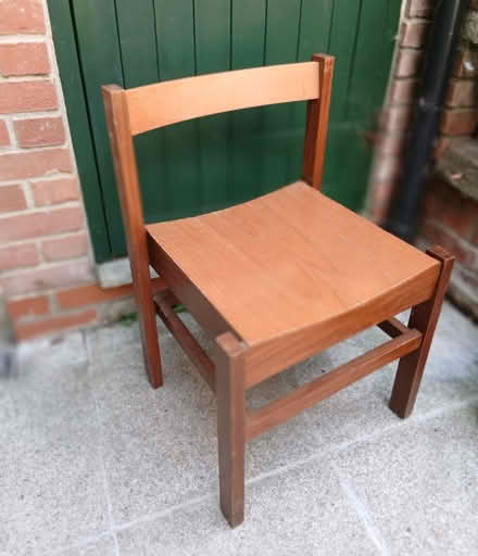Photo of free Wide, low, oak chair (The Hythe, Maldon CM9) #1