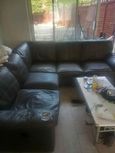 Photo of free Corner sofa it got plug in USB but the one seat sping b (Rednal B45) #1