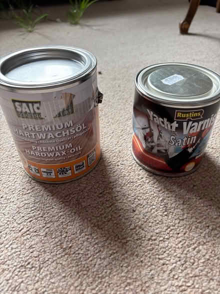 Photo of free Wood oil and yacht varnish (Tollington N4) #1