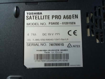 Photo of free toshiba laptop (Woodley RG5) #1