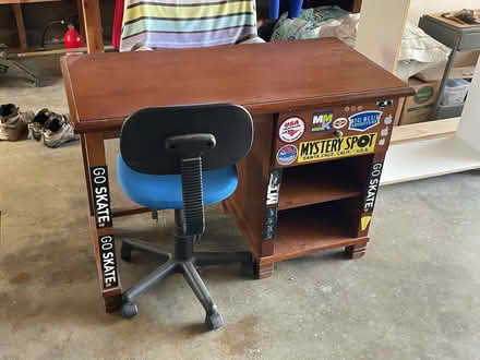 Photo of free Desk, shelving, chair, lamp (Laguna Lake Area, SLO) #1