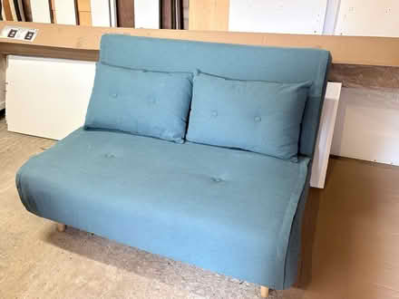 Photo of free Small teal sofa (Bowthorpe NR5) #1