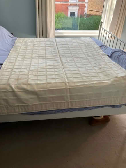 Photo of free Cream check bedroom curtains (Silverdale Road TN4) #1
