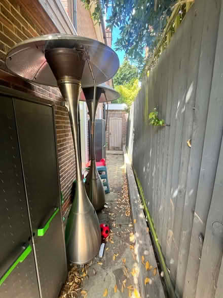 Photo of free 2x Gas Patio Heater Free Standing Stainless Steel Outdoor Bu (Coombe SW20) #1
