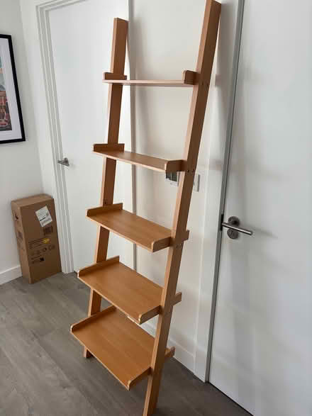 Photo of free Tall wooden bookshelf (N4 2WD) #1