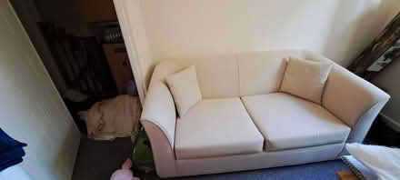 Photo of free 2 seat sofa bed (Hampton Hargate) #1