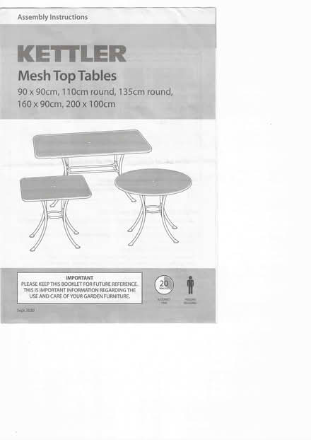 Photo of free Kettler Garden Table (Lewes BN7) #1