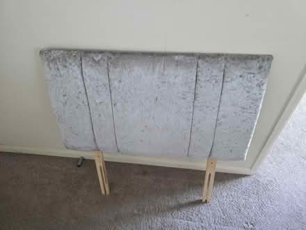 Photo of free Single Headboard. Silver (Walmley) #1