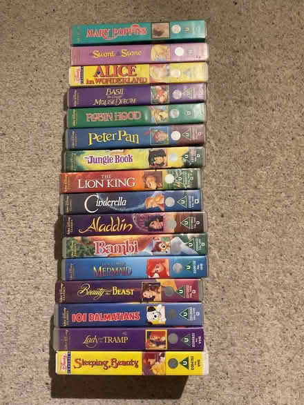 Photo of free 16 Disney Classic VHS Videos (Barwell LE9) #1