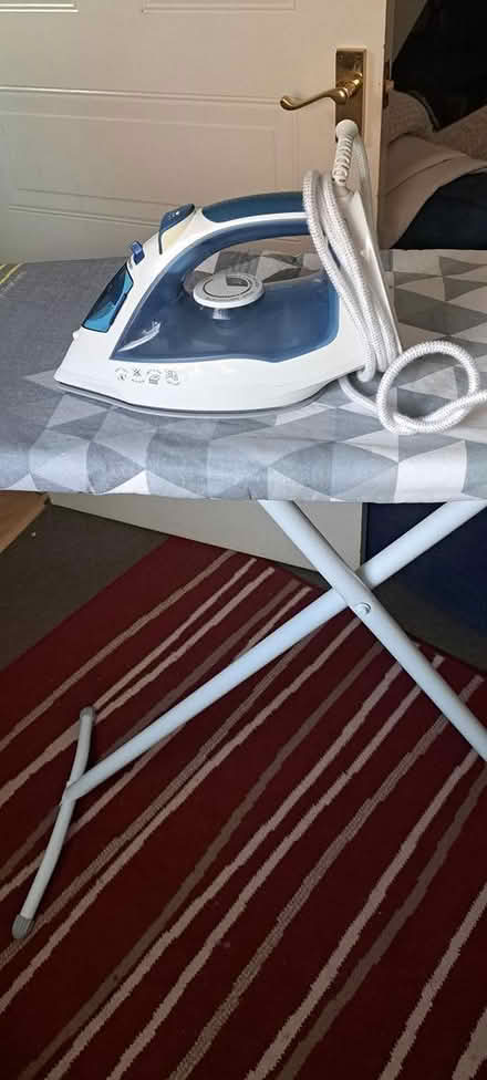 Photo of free Minky ironing board and steam iron (Hampton Hargate) #3