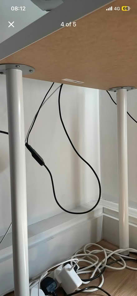 Photo of free White IKEA Desk Table (Ravenscourt Park W6) #4