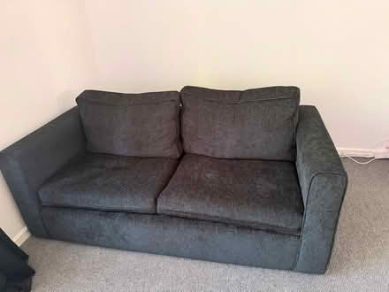 Photo of free grey two seat sofa (Butetown CF10) #2