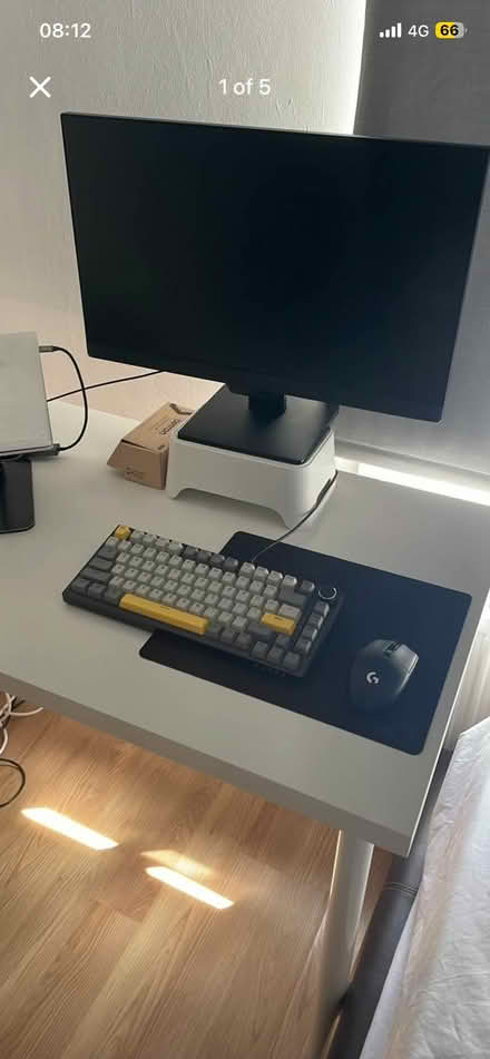 Photo of free White IKEA Desk Table (Ravenscourt Park W6) #1
