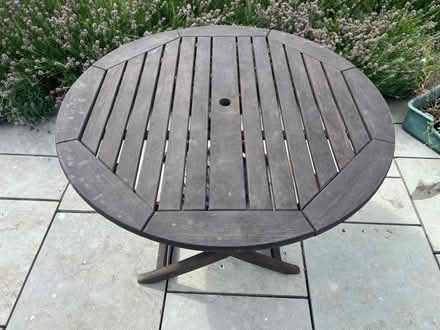 Photo of free Round Hardwood Garden Table (Broseley TF12) #1