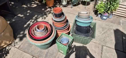 Photo of free Selection of plastic plants pots - various sizes (St Helier SM4) #1