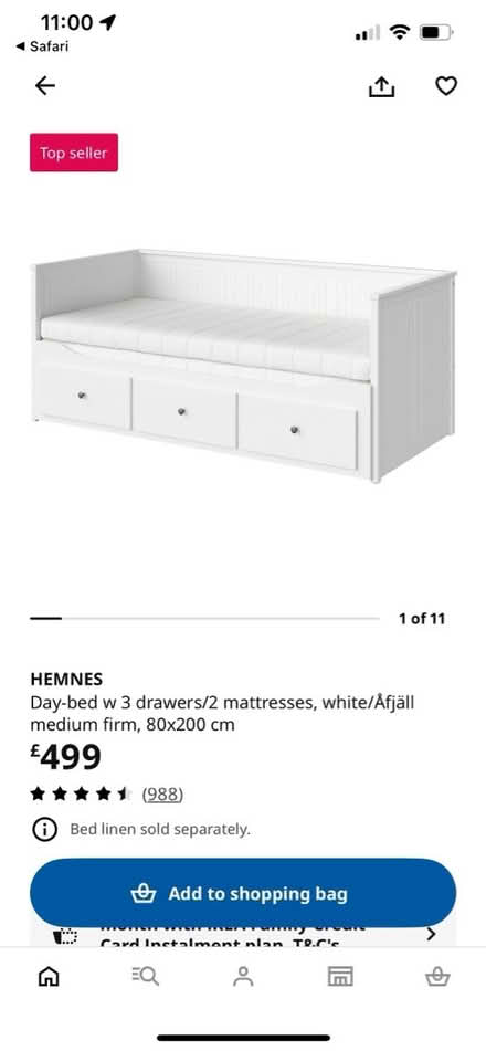 Photo of free IKEA Hemnes Day Bed (Harlesden NW10) #3