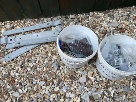 Photo of free Gate/barn door hinges and misc bolts/screws ets (Lazonby CA10) #1