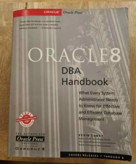 Photo of free Oracle8 DBA Handbook (Enfield EN3) #1