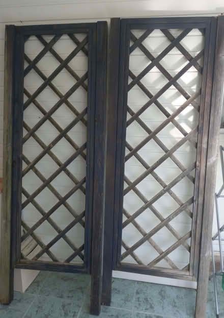 Photo of free 2 wooden trellis panels (Stroud GL5) #1