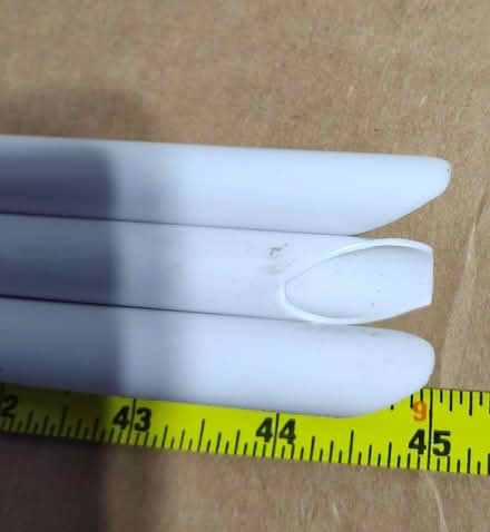 Photo of free 3 white plastic tubes, 45" long (Saugus) #4