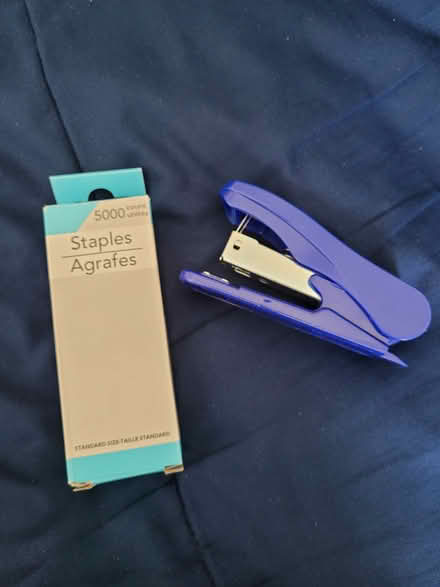 Photo of free Blue Stapler with Staples (Los Altos Hills, CA) #1