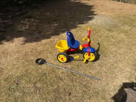 Photo of free Tricycle with pushing pole (Westcott, surrey) #2