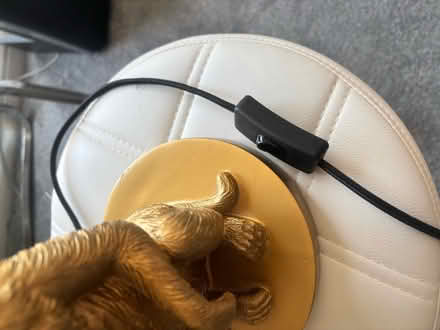 Photo of free Table lamp gold monkey (Spalding PE11) #4