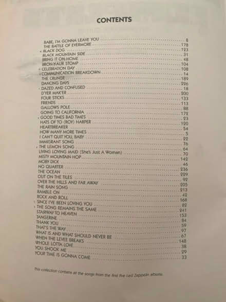Photo of free Led Zeppelin - Guitar Tab (Dalkey) #3