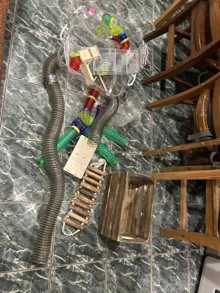 Photo of free pet hamster/mouse tunnels and cage (Dufferin Grove) #1