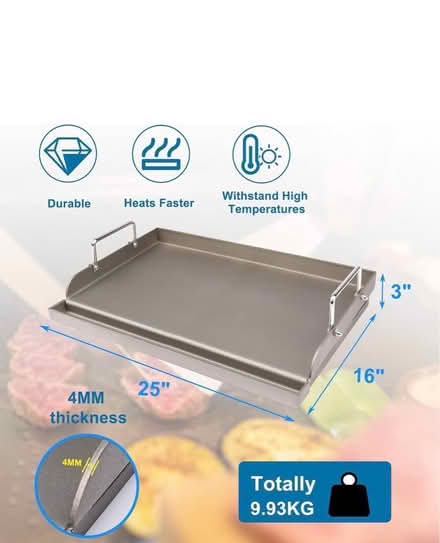 Photo of free Cast Iron Griddle NEW (Fair Lawn, NJ) #2