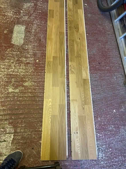 Photo of free Two strips of engineered wood flooring (Northcourt OX14) #1