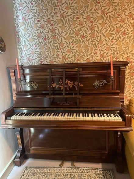 Photo of free Antique Upright Piano | Dark Wood (e17 5lp) #3