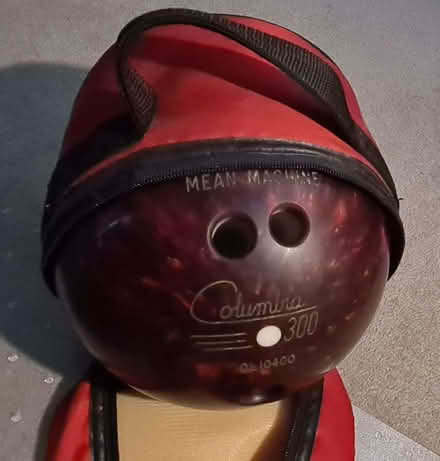 Photo of free Personal Bowling Ball and bag - fits my hand - see hand pic (Hambledon GU8) #1