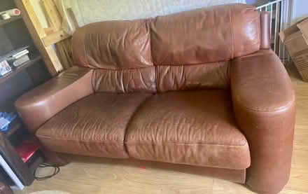 Photo of free Brown Italian Leather Sofa (White Cross LA1) #1