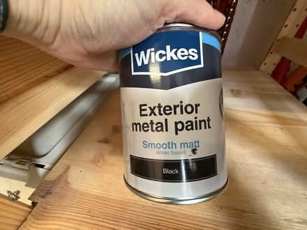Photo of free Black paint for railings (1/2 full) (Winchester SO22) #1