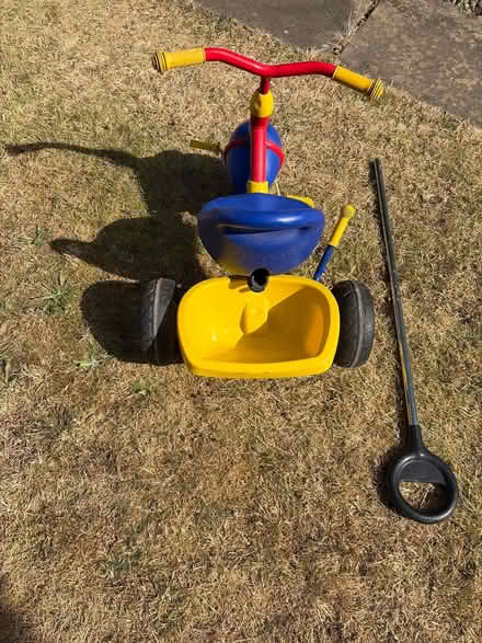Photo of free Tricycle with pushing pole (Westcott, surrey) #3