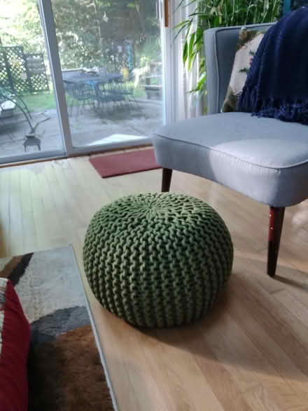 Photo of free Poof style footstool (near Shaws in Groton) #2