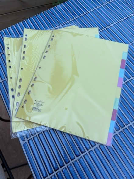 Photo of free File dividers (Poole, Baiter, BH15) #1